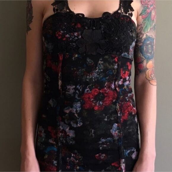 Free People Floral Boho Bodycon Dress - Picture 6 of 8